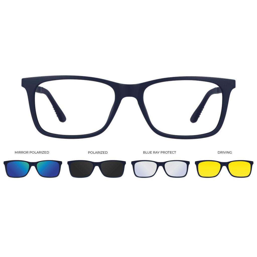 U-318 PLASTICA U 53-17 C.04M BLUE Herrenbrille 99 JOHN STREET U-0318 Produktbild 1