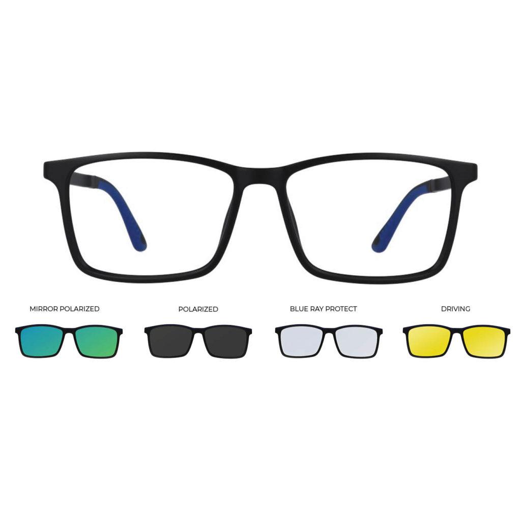U-320 PLASTICA U 54-16 C.02M BLACK PLUGIN Herrenbrille 99 JOHN STREET U-0320 Produktbild 1