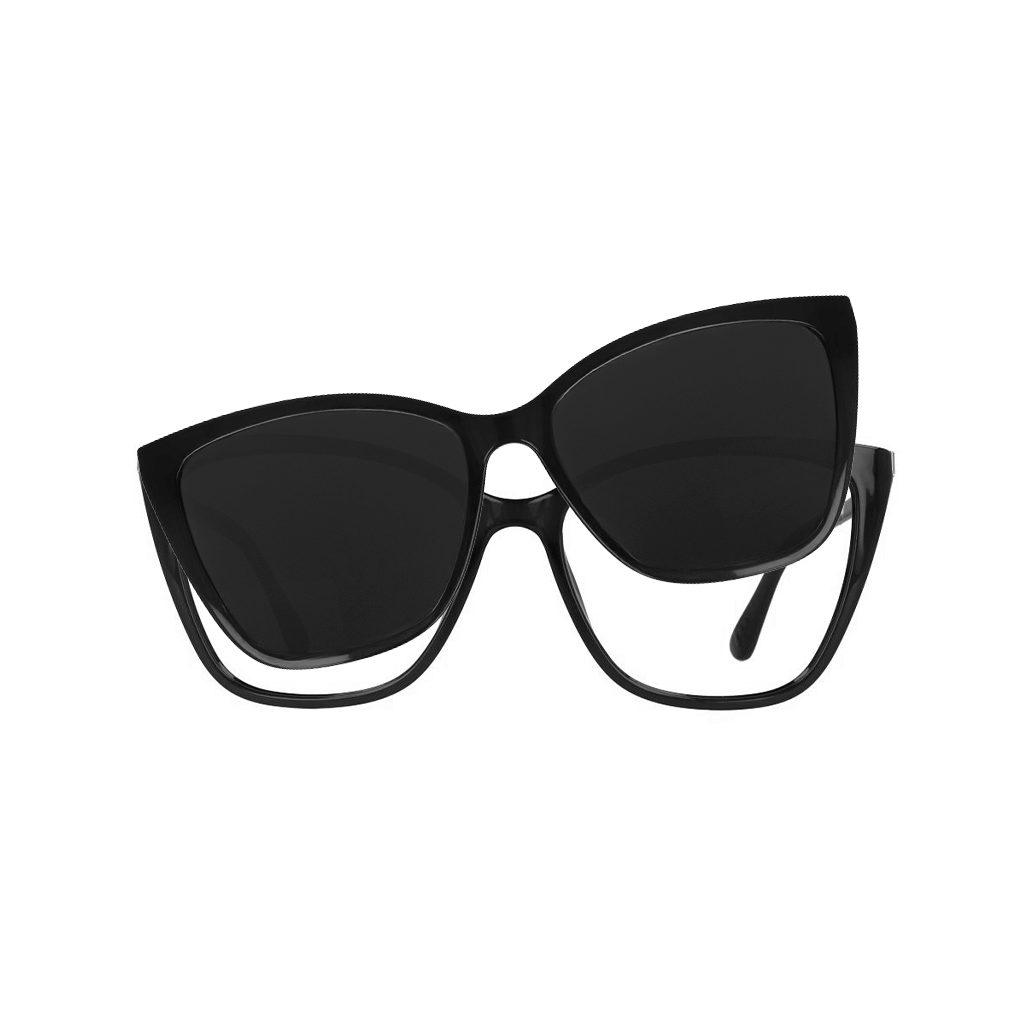 U-327 PLASTICA D 54-15 C.002 BLACK PLUGIN Damenbrille 99 JOHN STREET U-0327 Produktbild 1