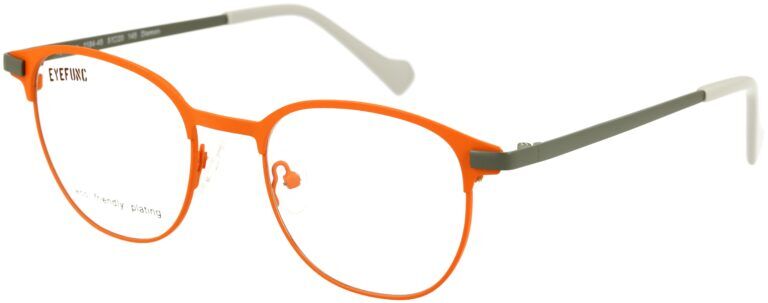 Eyefunc 1184-45 51-20 145 EYEFUNC 1184-45 Unisexbrille mit Panto-Vollrandfassung in Orange/Grau
