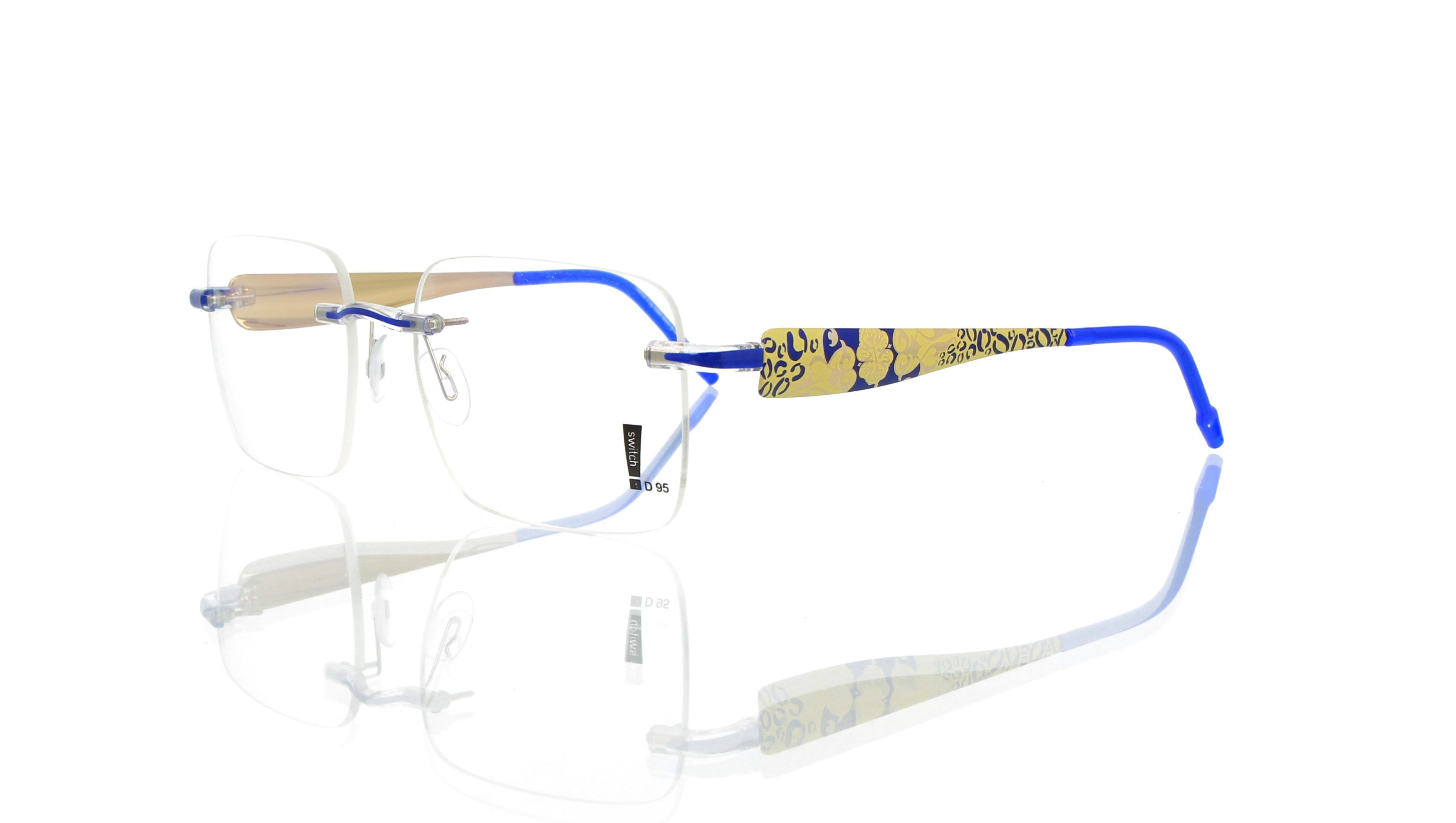 Switch It Garnitur 3362 Damenbrille Druck Gelb Blau Matt (2) Switch It Garnitur 3362 Damenbrille Druck Gelb Blau Matt (2)