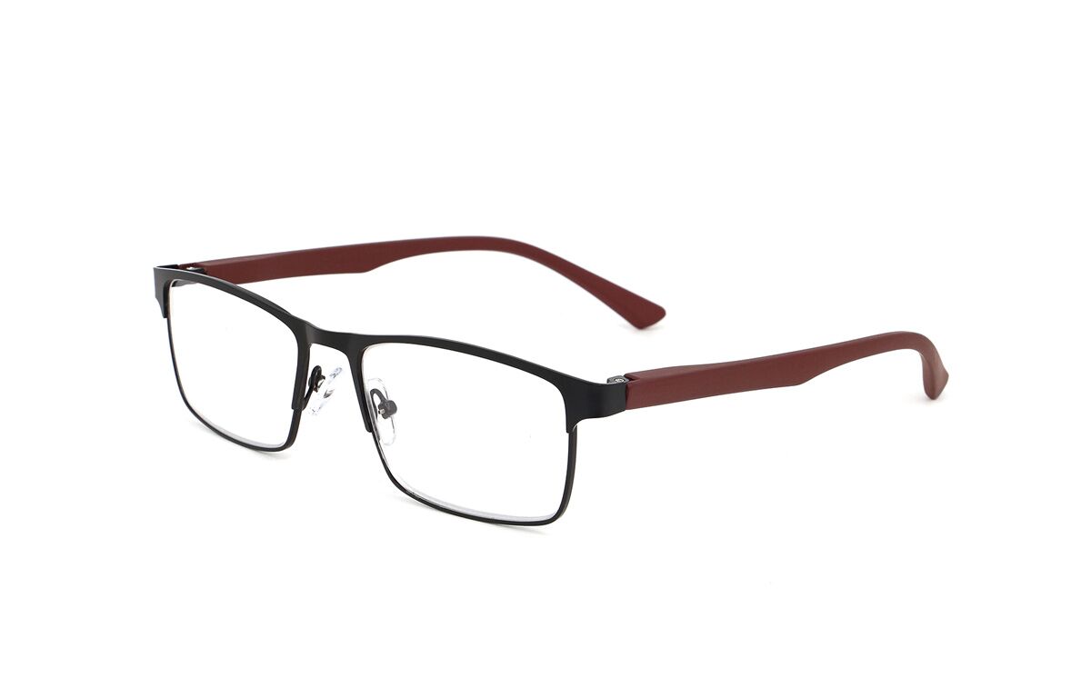 MLH064 Fertiglesebrille mit eckigem Metallrahmen von MPG Michael Pachleitner