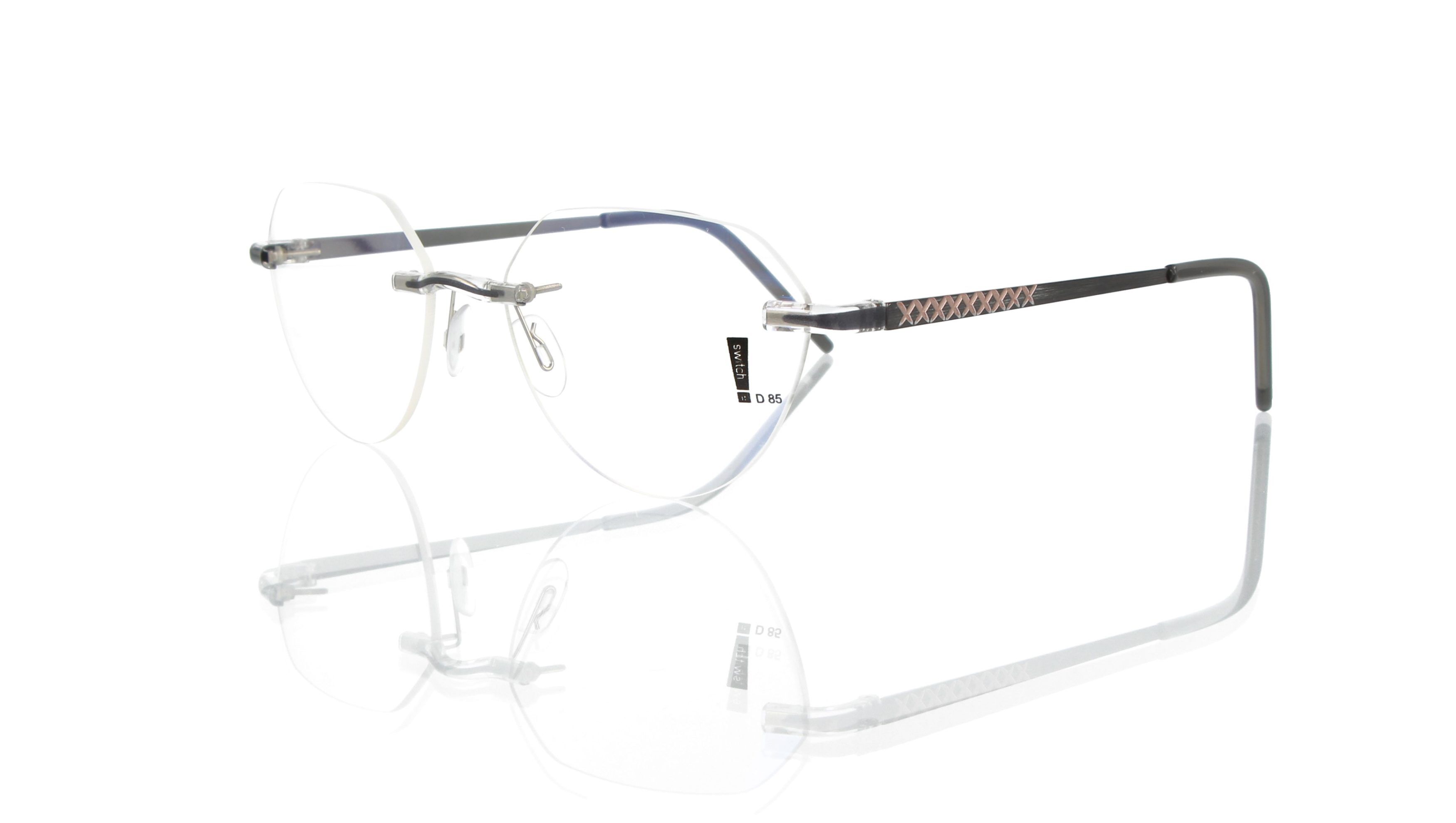 Switch It Garnitur 3335 Damenbrille Dunkelruthenium Roségold (2)