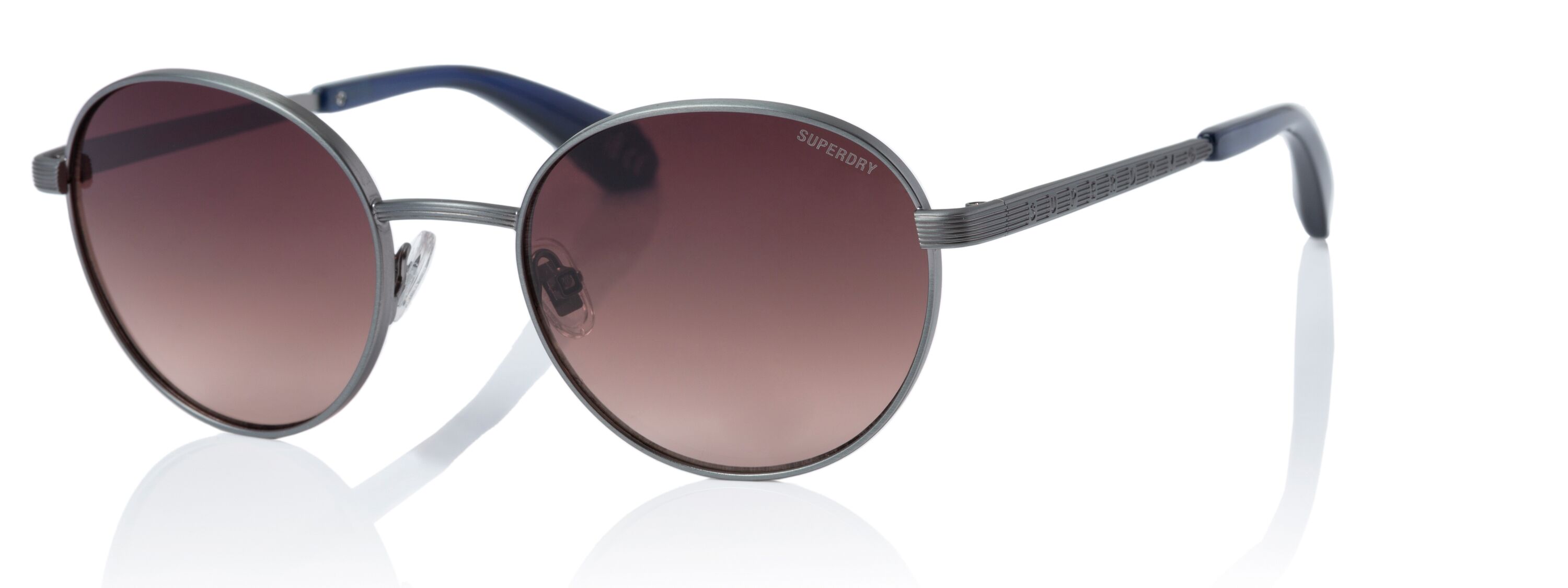 Superdry 995058 Damen Sonnenbrille silberner Rahmen braune Gläser