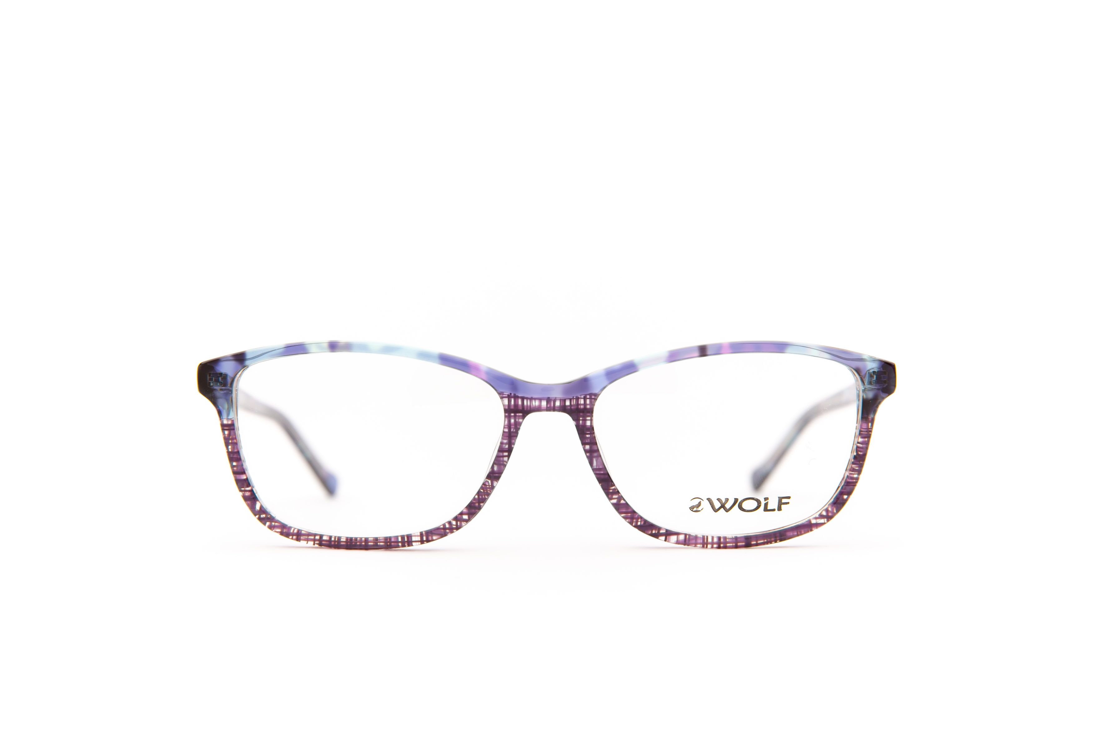 Brille Wolf 3053 54 16 135 C22 Lila Blau Frontal Lg4b7509