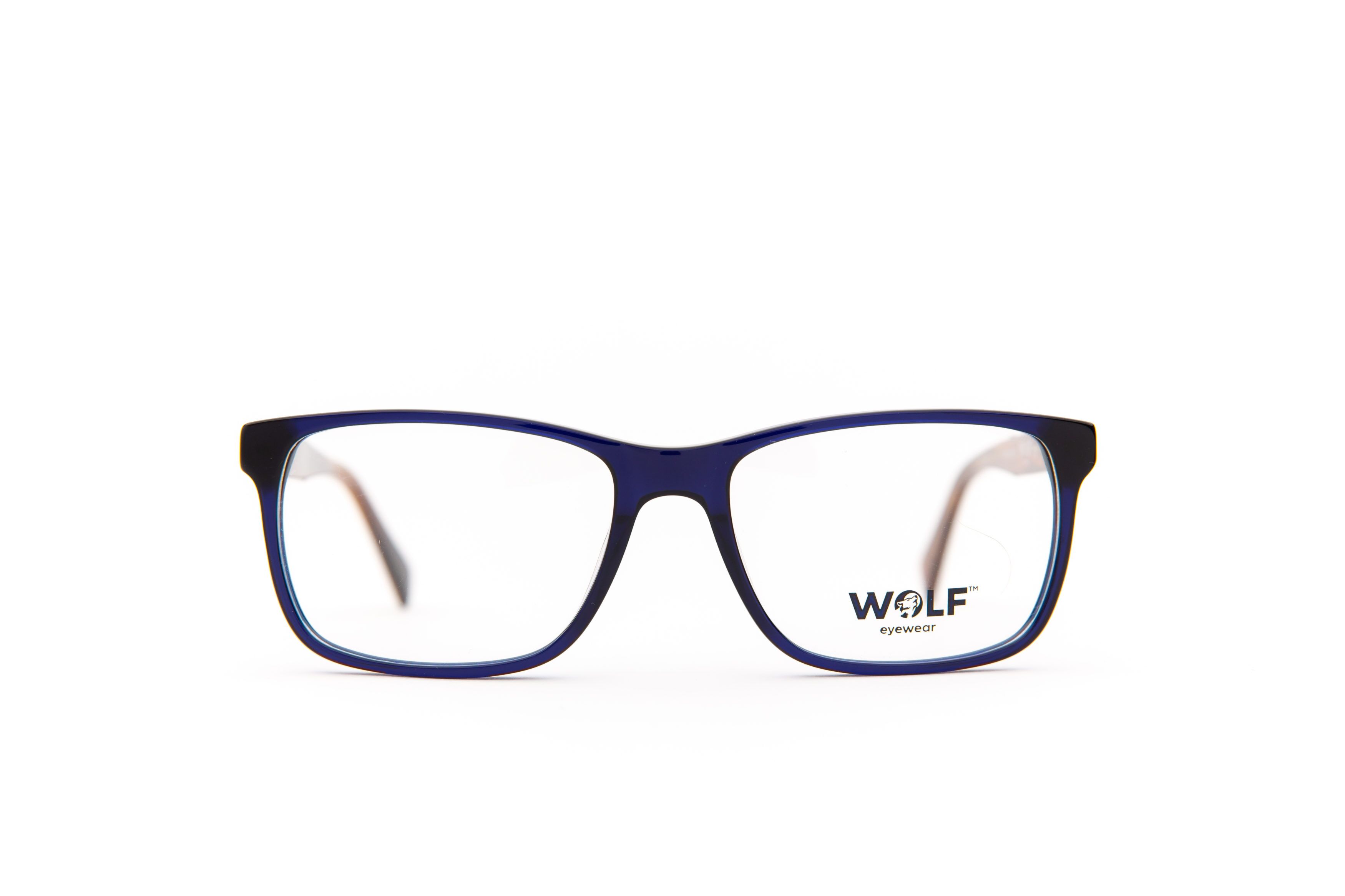 Brille Wolf 4046 C13 54 17 145 Blau Braun Frontal Lg4b7543