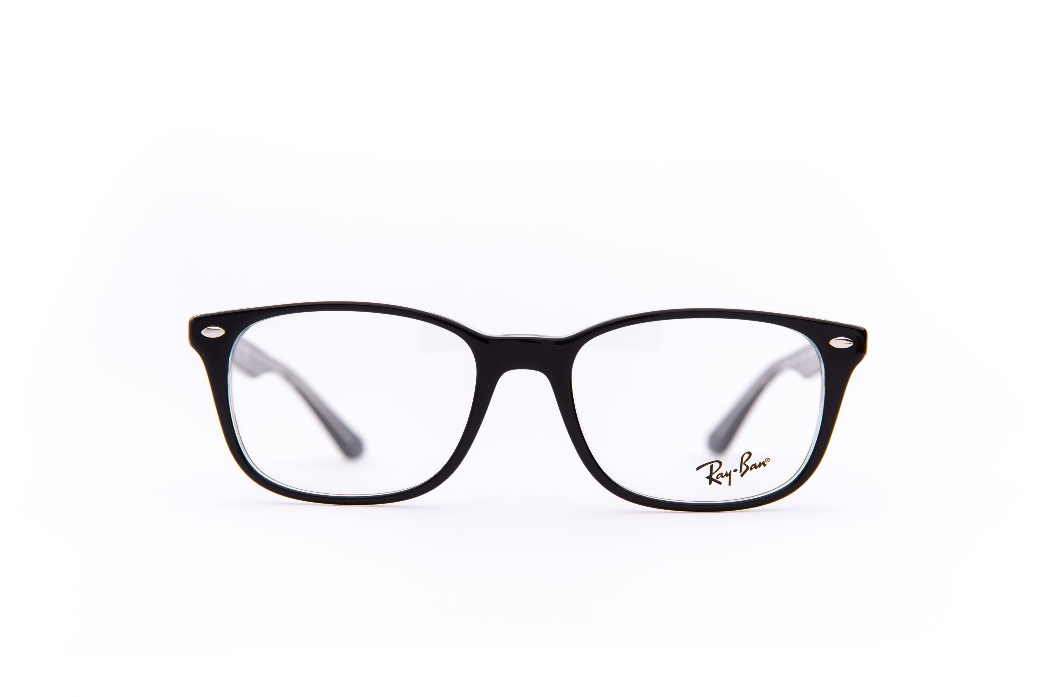 Ray Ban Rb 5375 2034 53 18 145 Schwarz Transparent Silber Frontal Lg4b7208