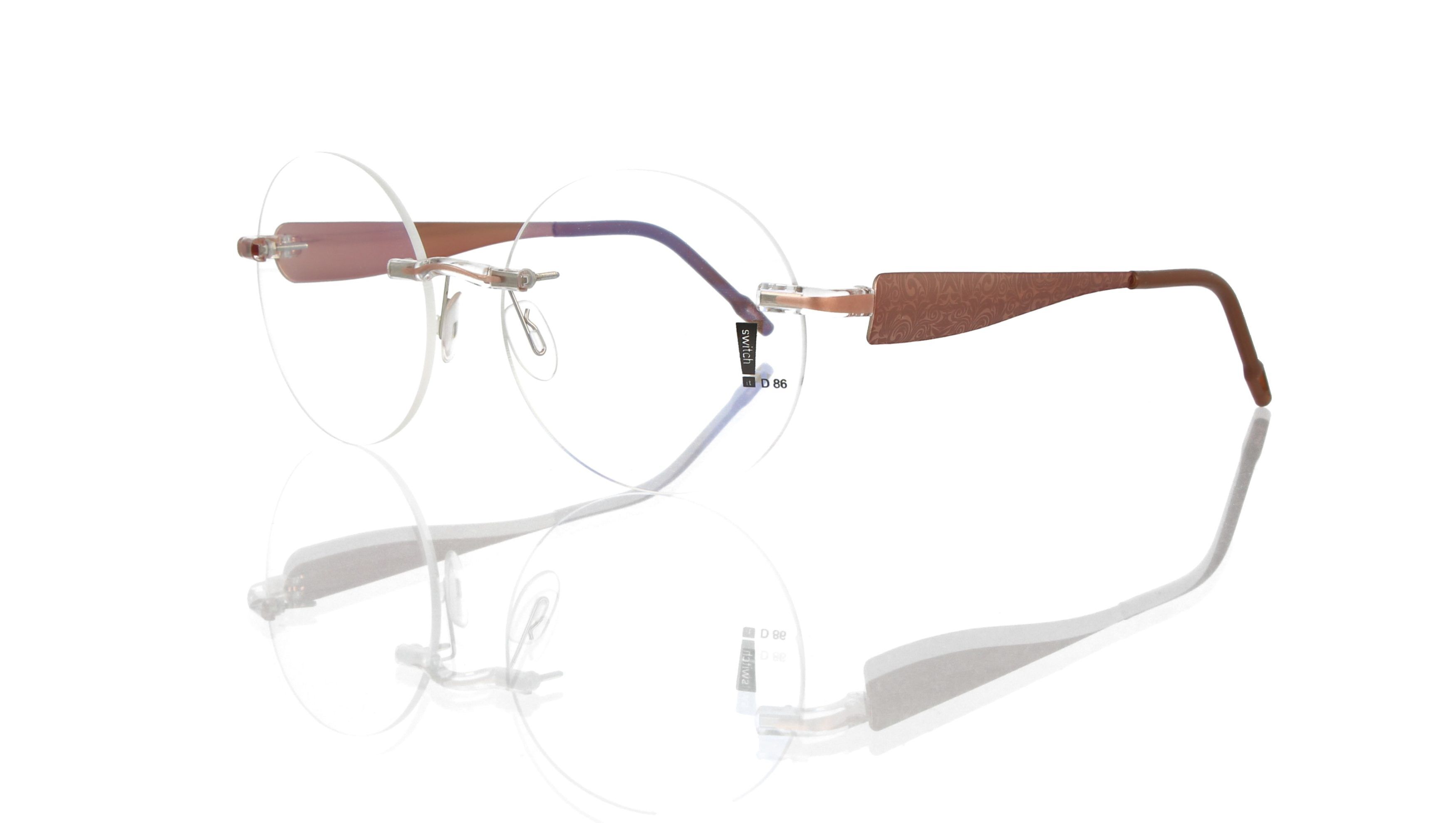 Switch It Garnitur 3346 Damenbrille Roségold Gold Matt Innen Roségold (2)